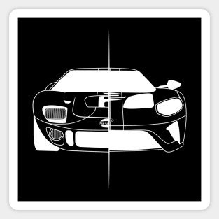 GT40 White Outline Magnet